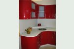 Кухня -красный глянец, в стиле модерн