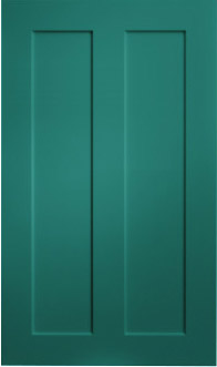 эмалированный матовый зеленый фасад